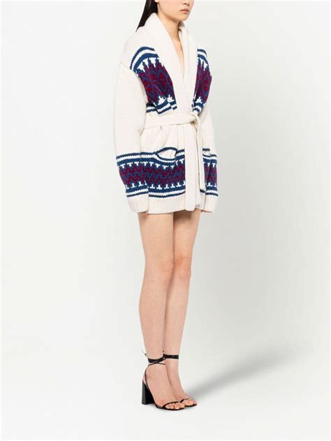 miu miu cropped fair isle wool cardigan|farfetch miu mitu cardigan.